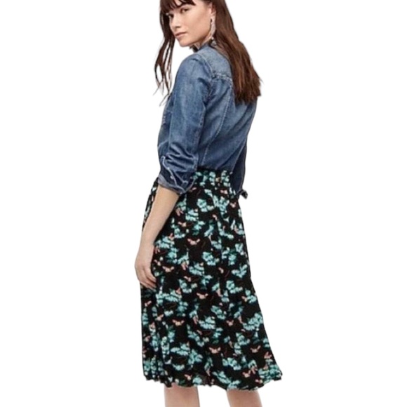 J. Crew Botanical Bees Pleated Midi Skirt - 4 - Picture 3 of 15
